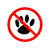 honden niet welkom